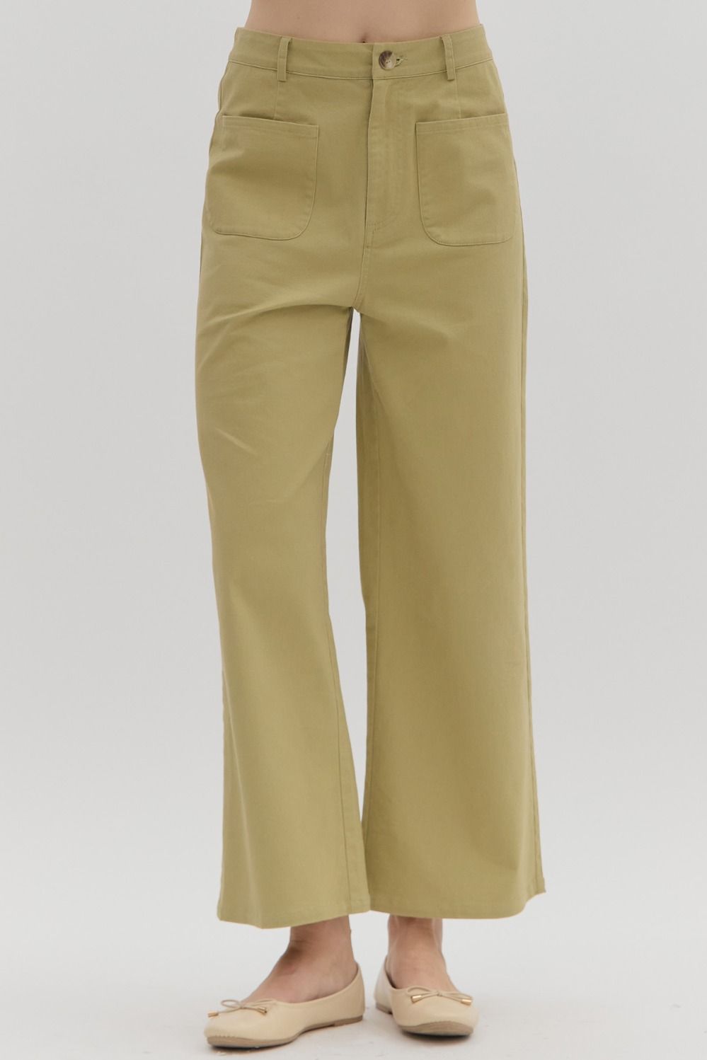 High Rise Wide Leg Pants