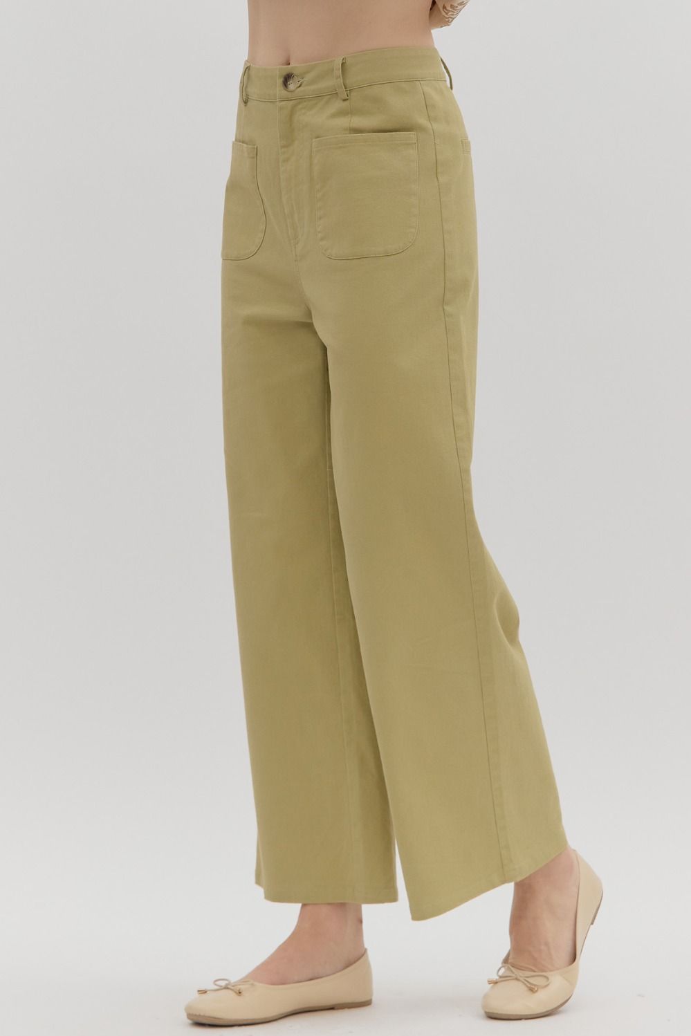High Rise Wide Leg Pants