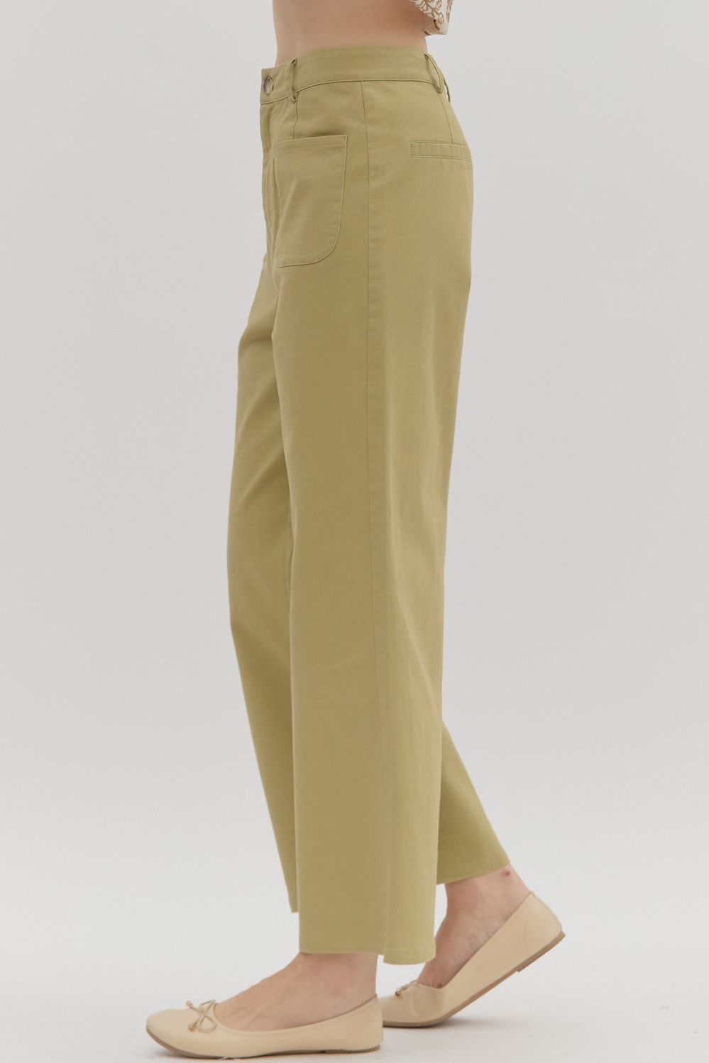 High Rise Wide Leg Pants