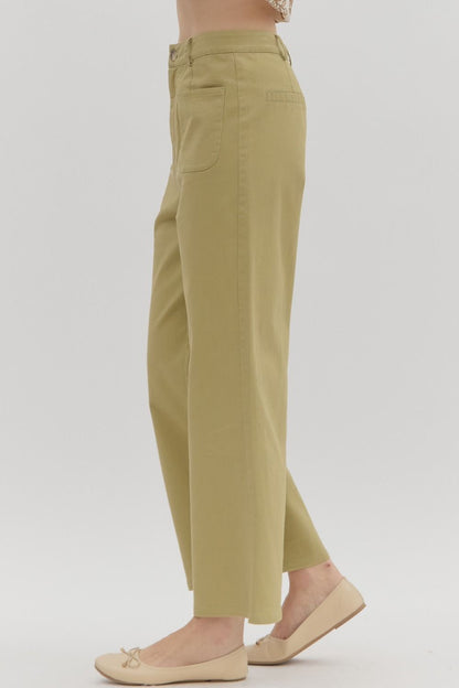High Rise Wide Leg Pants