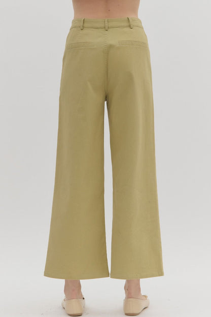 High Rise Wide Leg Pants