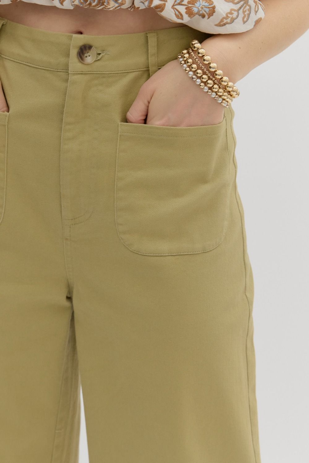 High Rise Wide Leg Pants