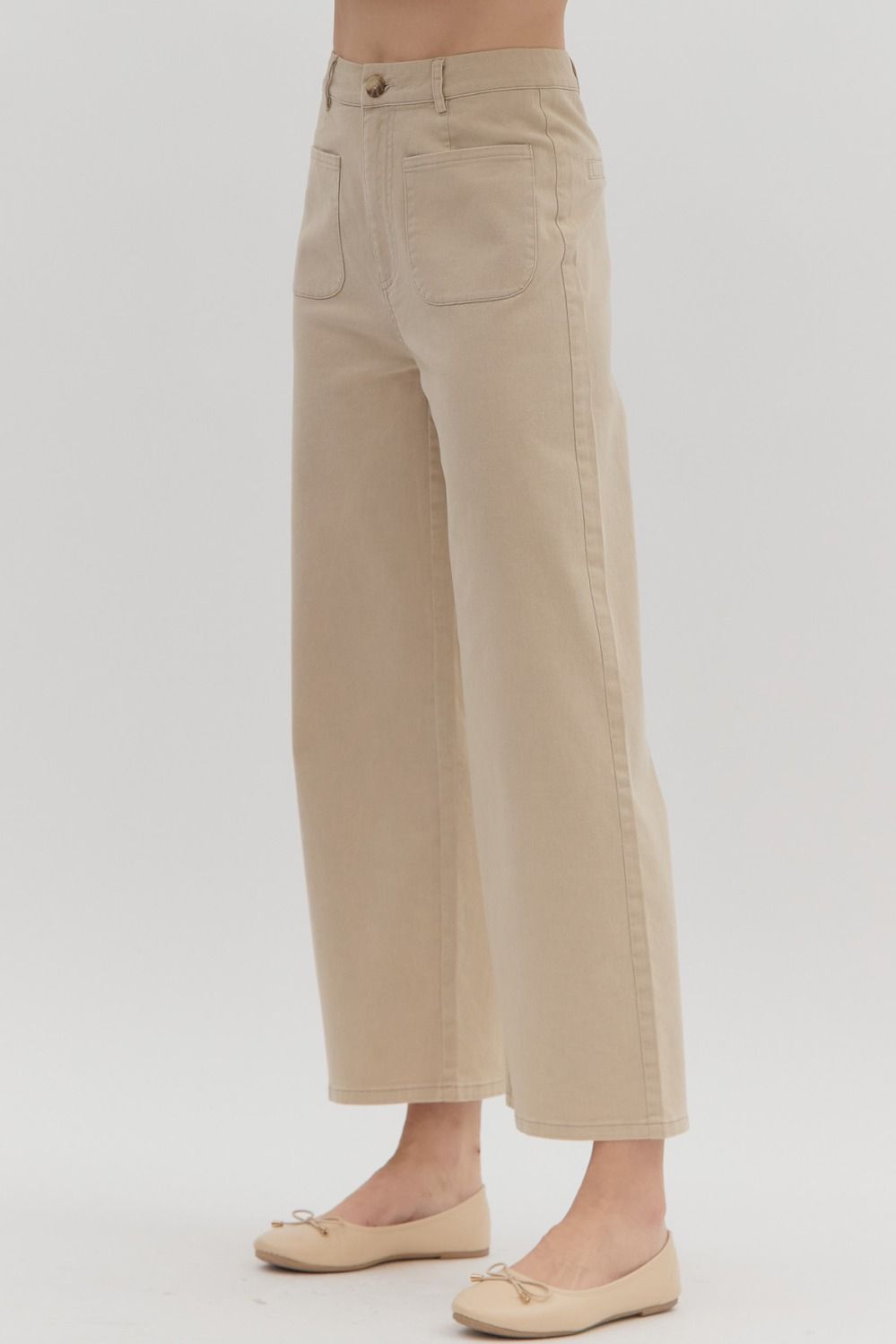 High Rise Wide Leg Pants