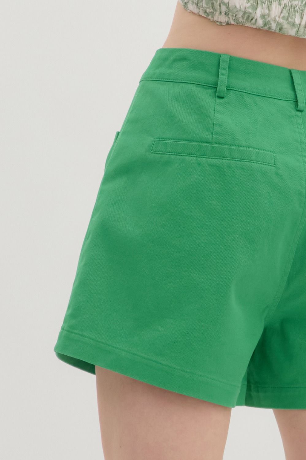 High Waist Cotton Shorts