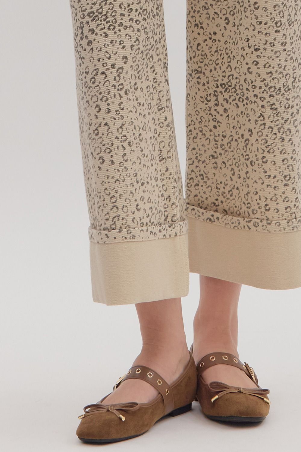 Leopard Wide Leg Pants