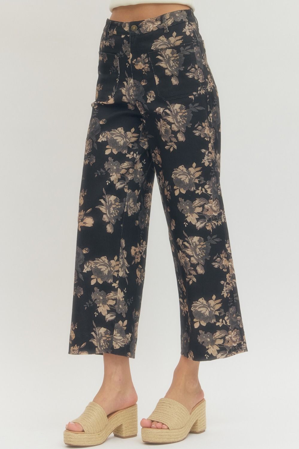 Floral Ankle Length Pants