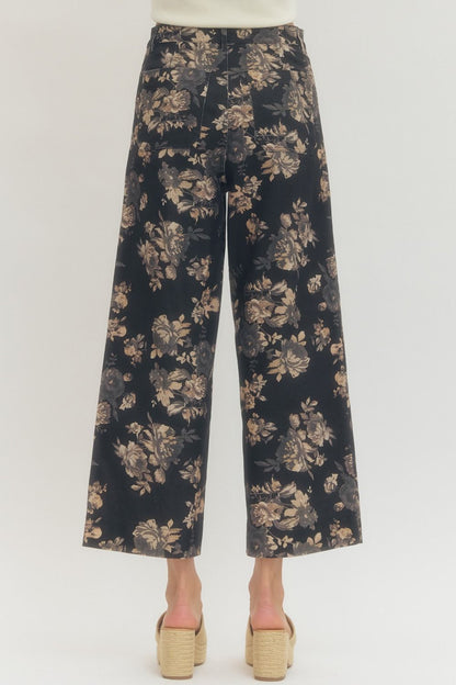 Floral Ankle Length Pants