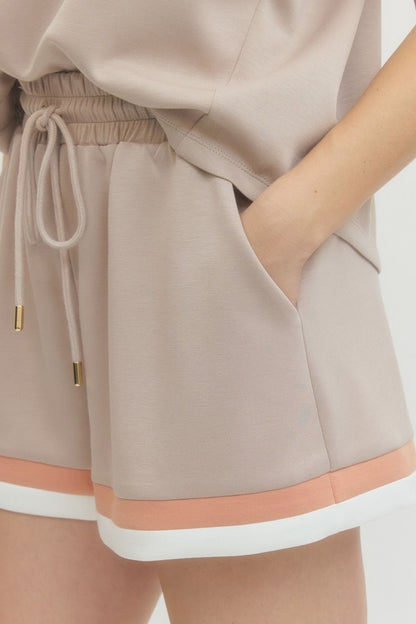 Stripe Contrast Shorts