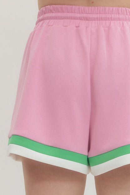 Stripe Contrast Shorts