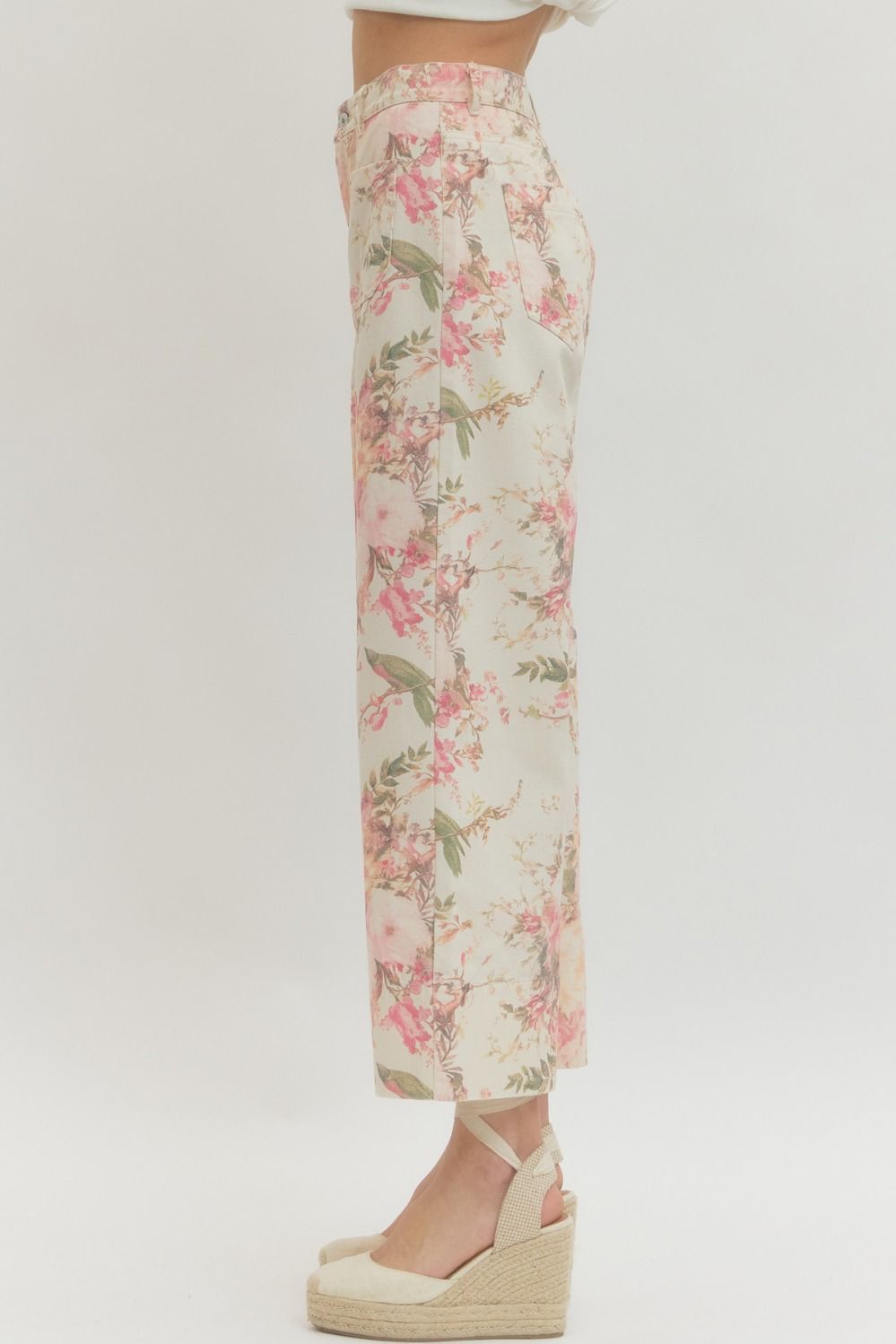Floral Straight Leg Pants