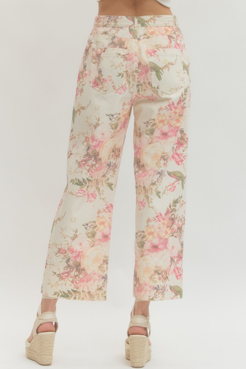Floral Straight Leg Pants