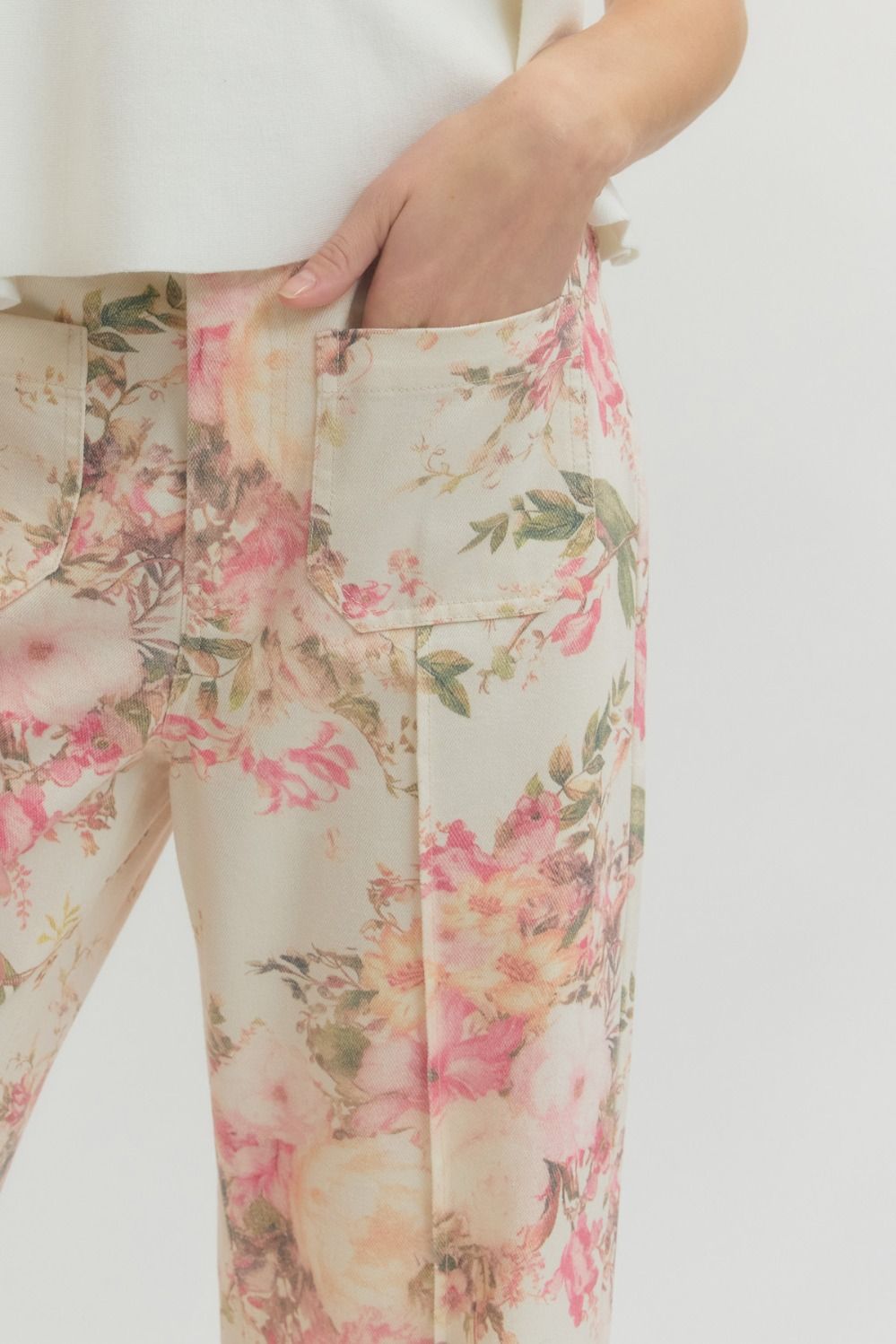 Floral Straight Leg Pants