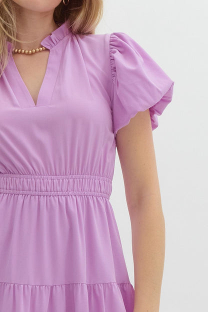 Tiered Ruffle Midi Dress