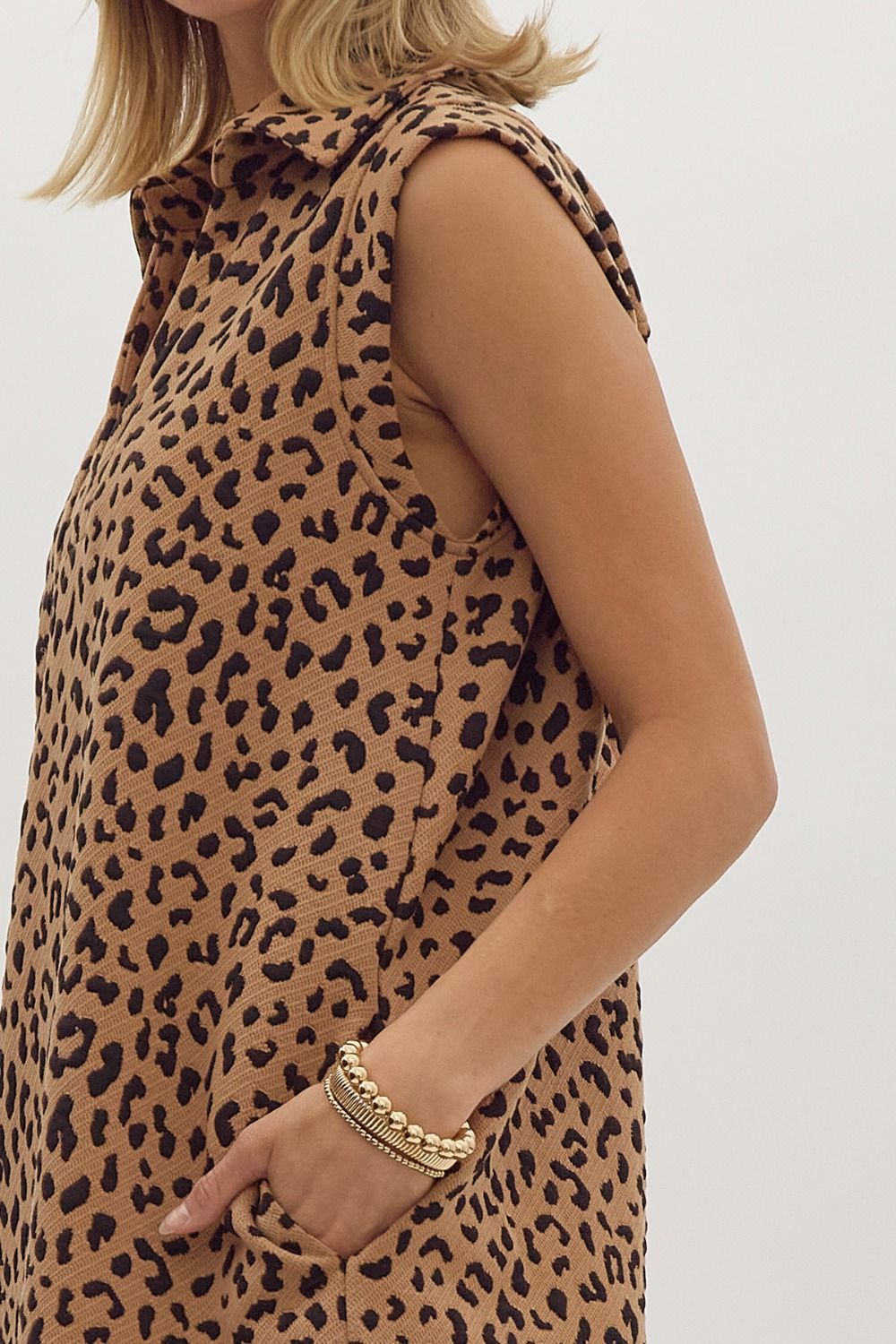 Leopard V-Neck Dress