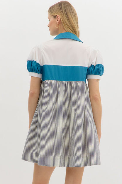 Colorblock Mini Dress