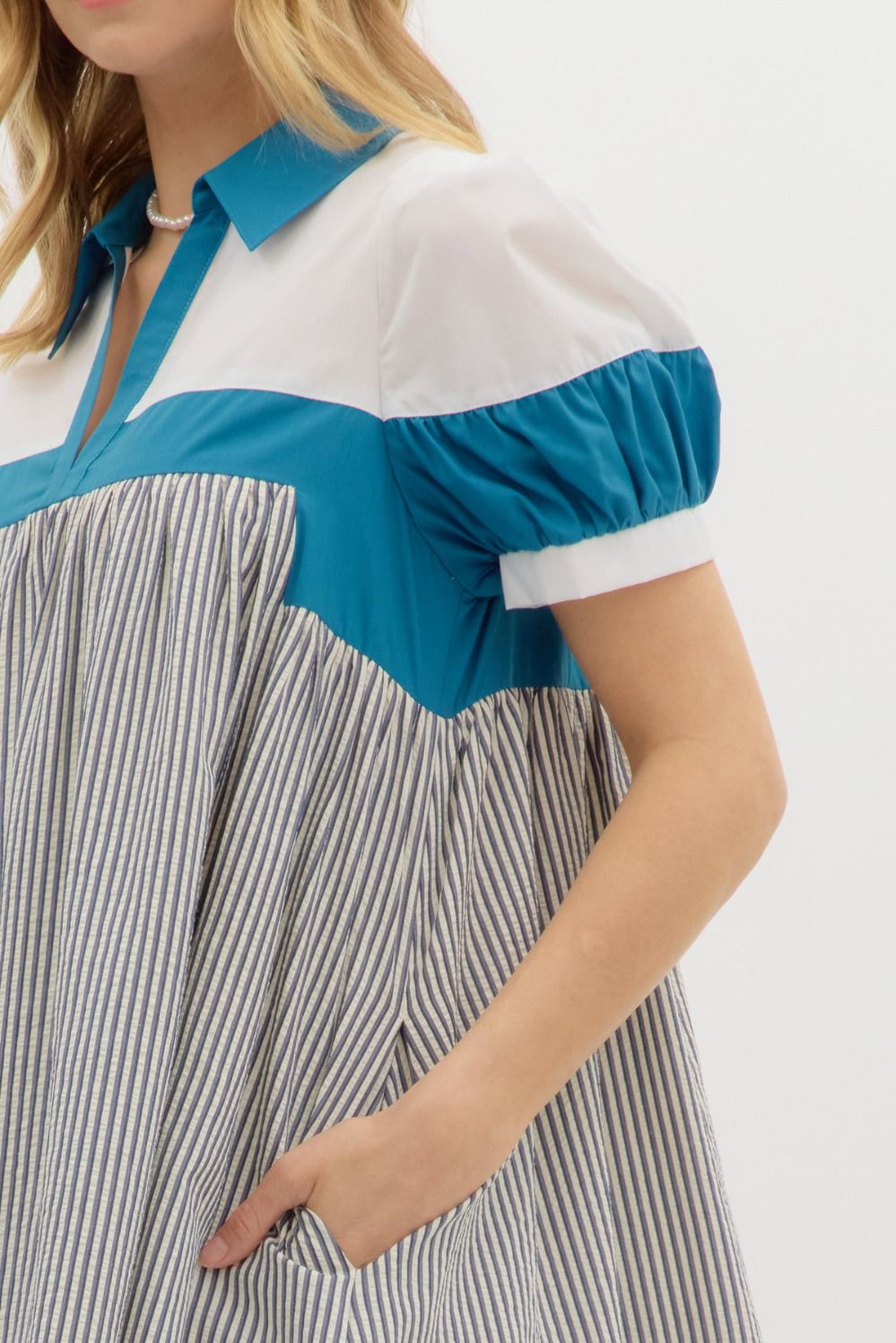 Colorblock Mini Dress