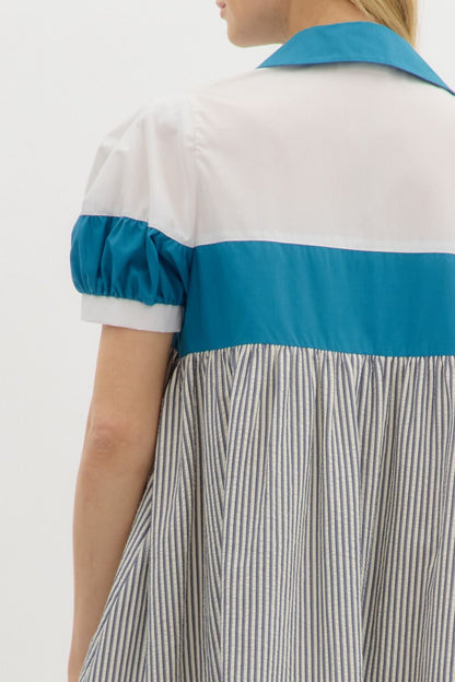 Colorblock Mini Dress