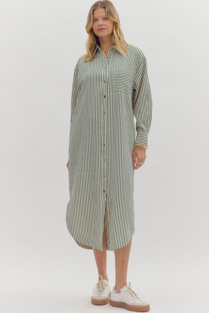 Textured Stripe Dress