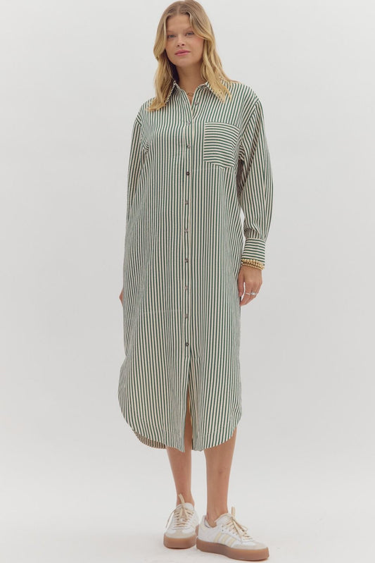 Textured Stripe Dress