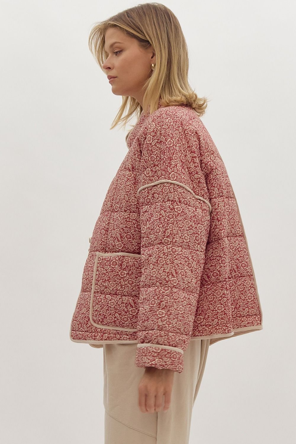 Quilted Floral Jacket