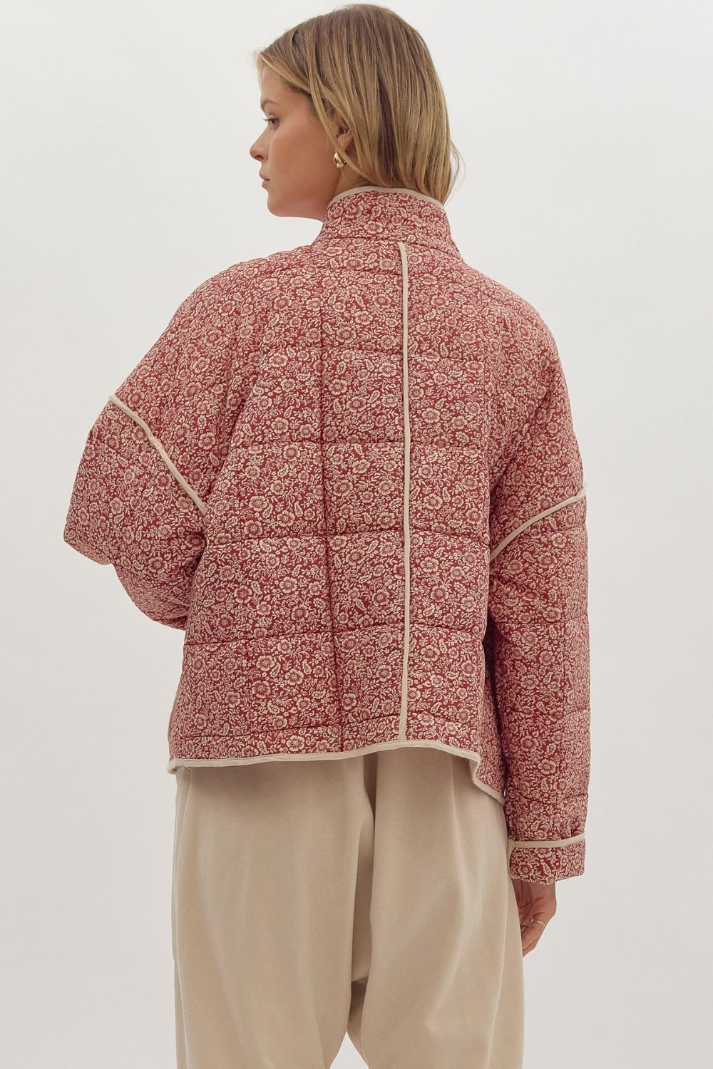 Quilted Floral Jacket