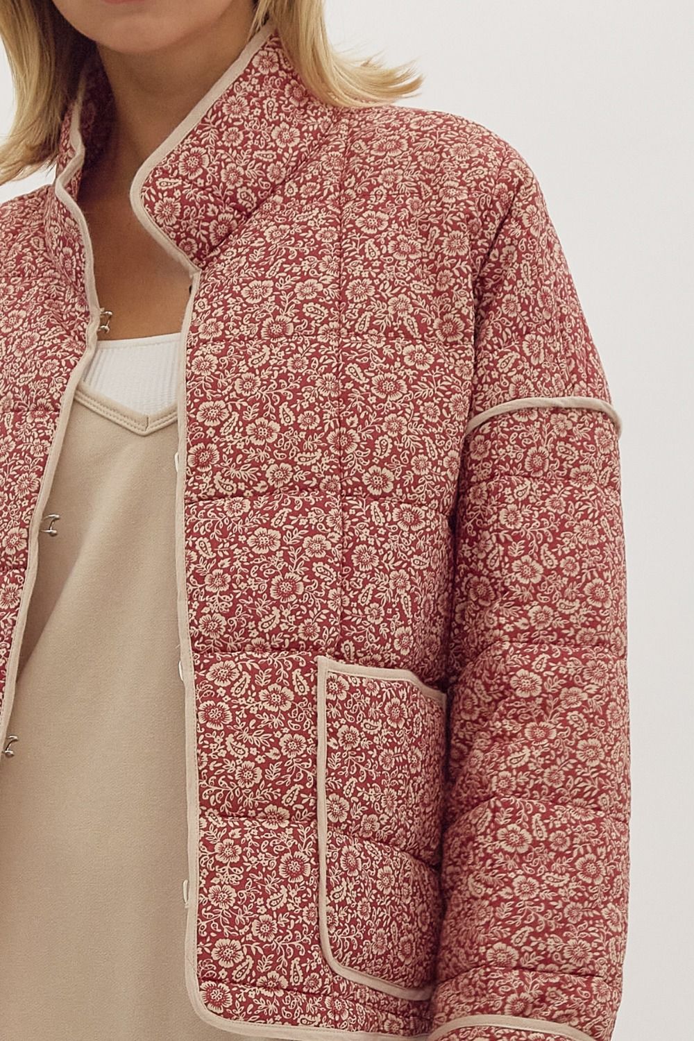 Quilted Floral Jacket