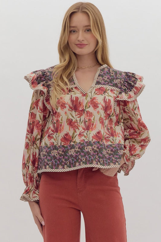 Floral Mix Blouse