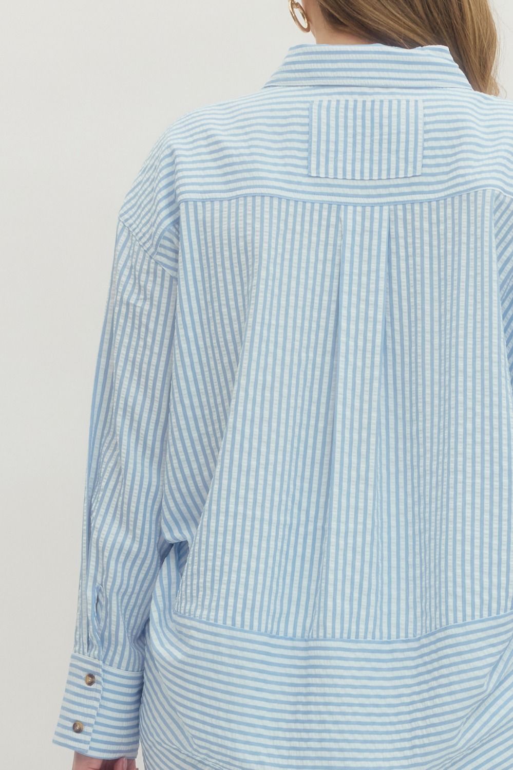 Seersucker Stripe Button Down