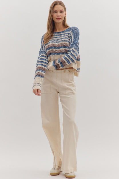 Stripe Sweater Long Sleeve