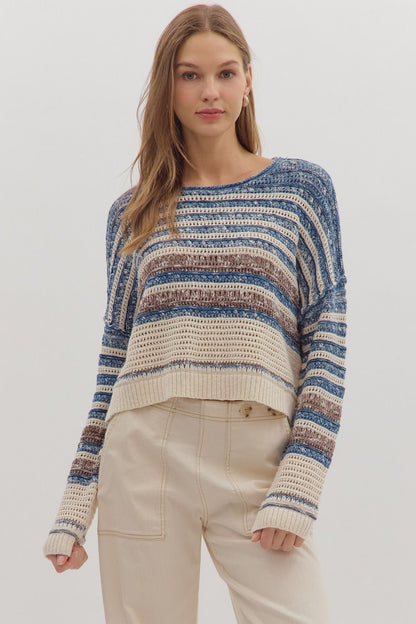 Stripe Sweater Long Sleeve