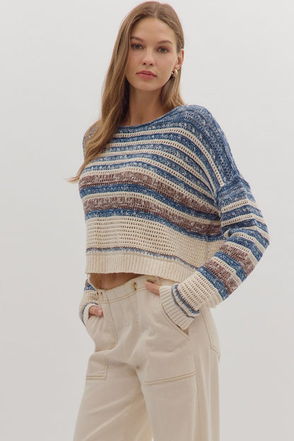 Stripe Sweater Long Sleeve