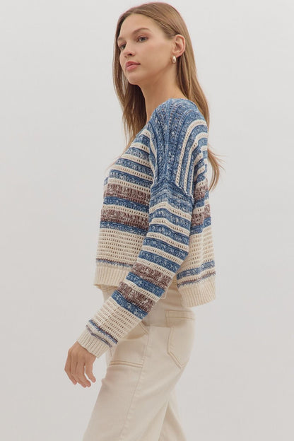 Stripe Sweater Long Sleeve