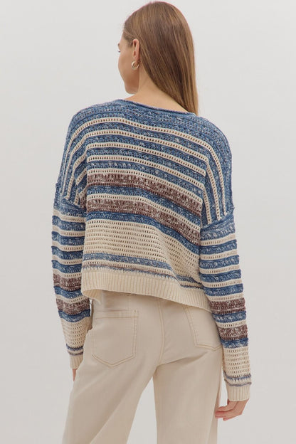 Stripe Sweater Long Sleeve