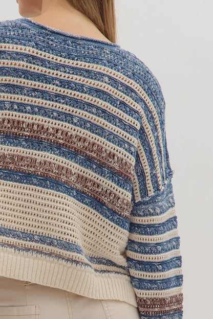 Stripe Sweater Long Sleeve