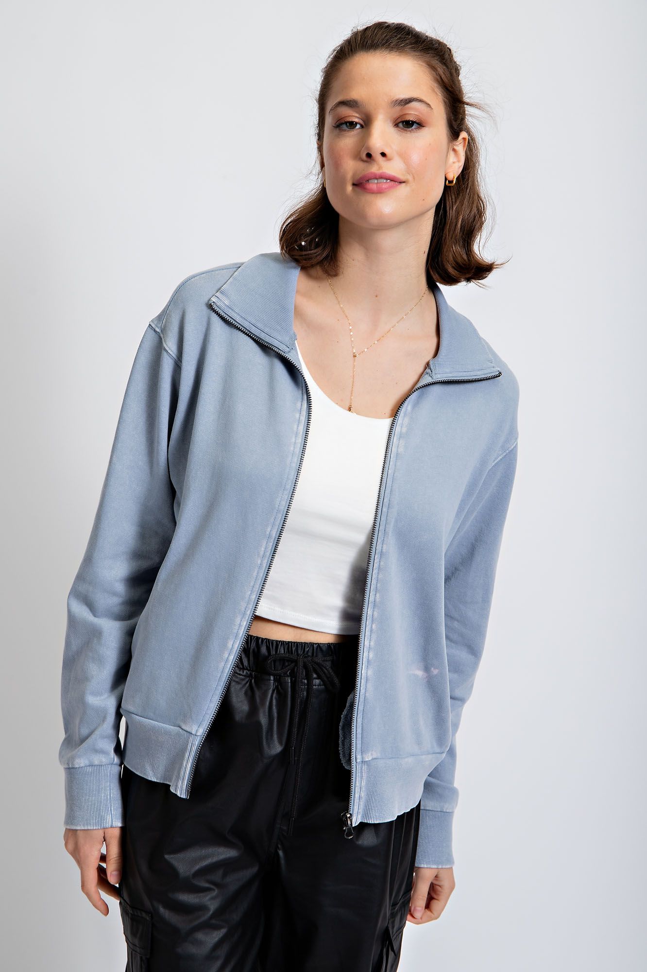 Stone Washed Terry Jacket