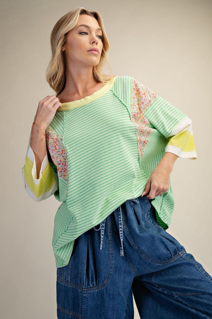 Colorblock Panel Top