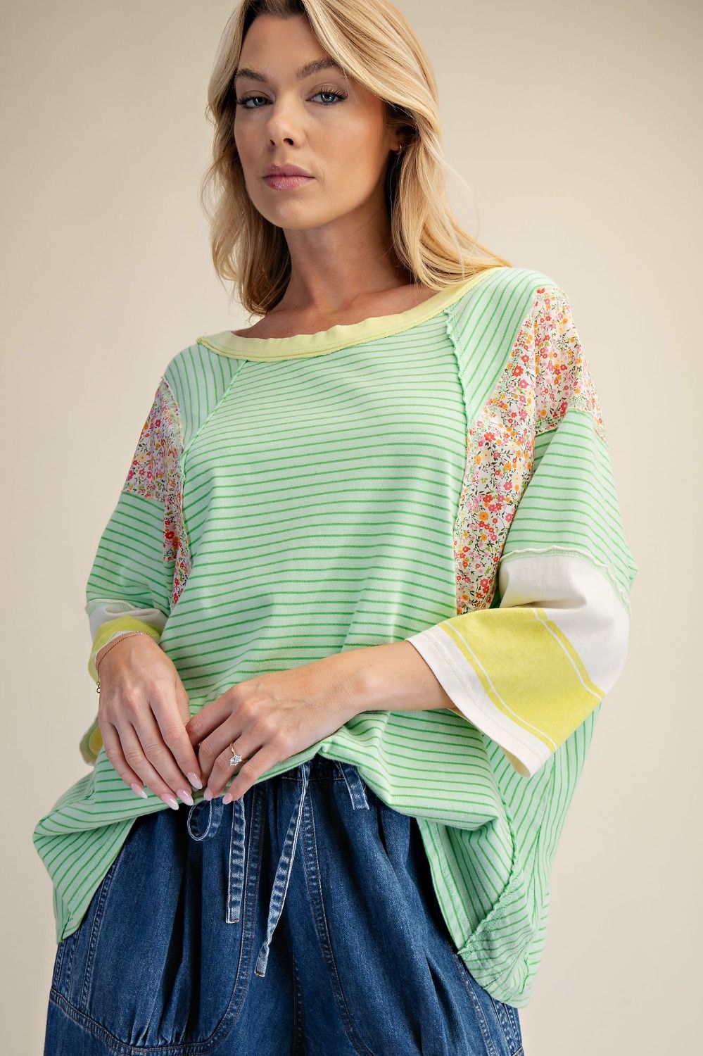Colorblock Panel Top
