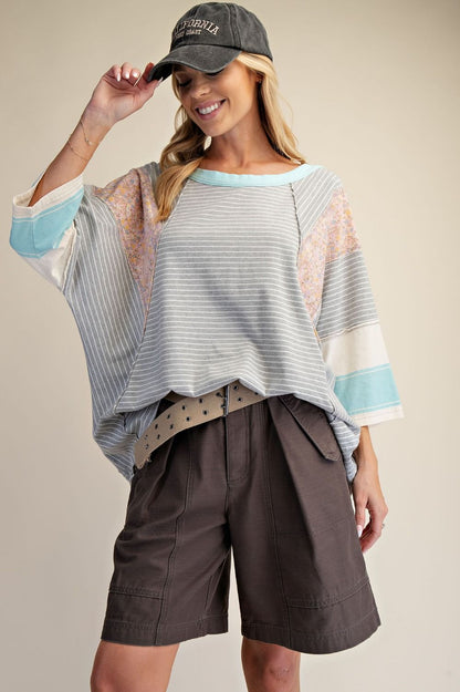 Colorblock Panel Top