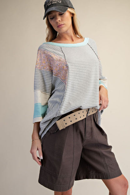 Colorblock Panel Top