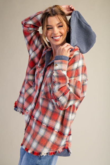 Plaid Washed Shacket