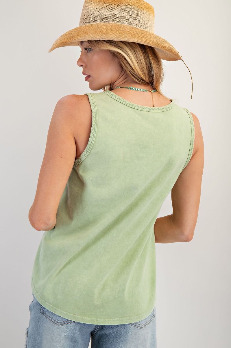 Boots Print Sleeveless Top