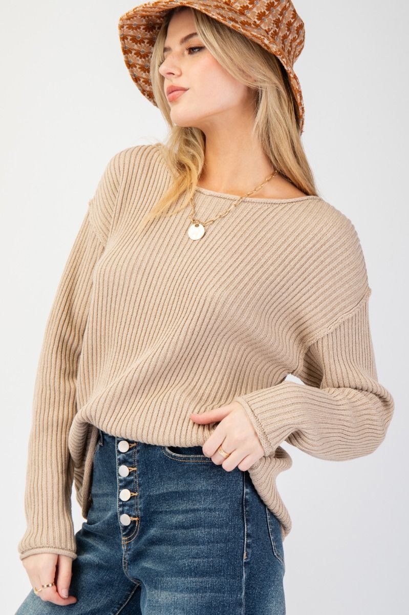 Long Sleeve Knitted Sweater