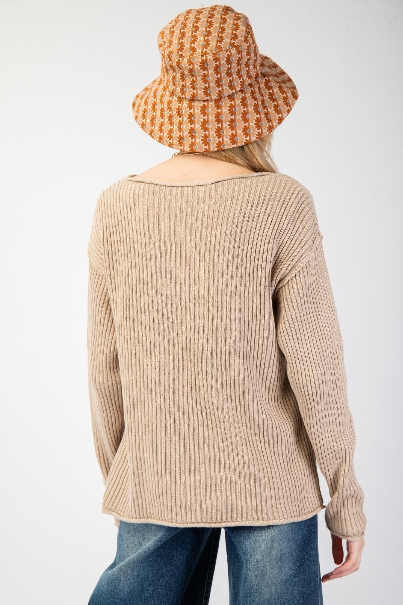 Long Sleeve Knitted Sweater