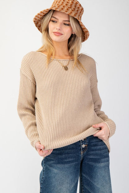 Long Sleeve Knitted Sweater