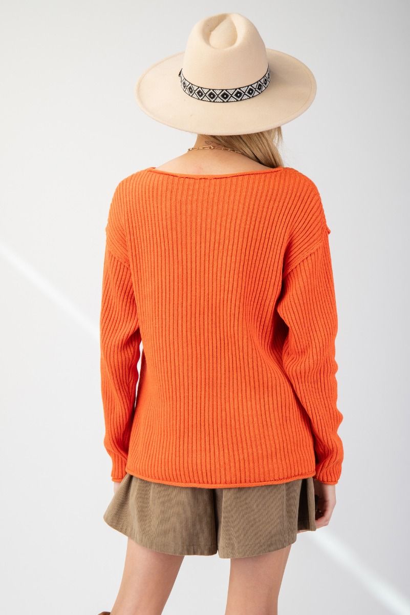 Long Sleeve Knitted Sweater