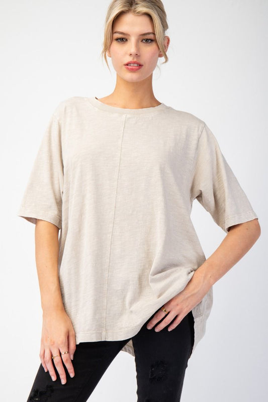 Middle Seam Cotton Top