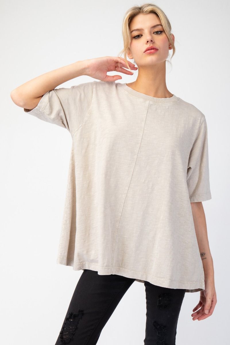 Middle Seam Cotton Top