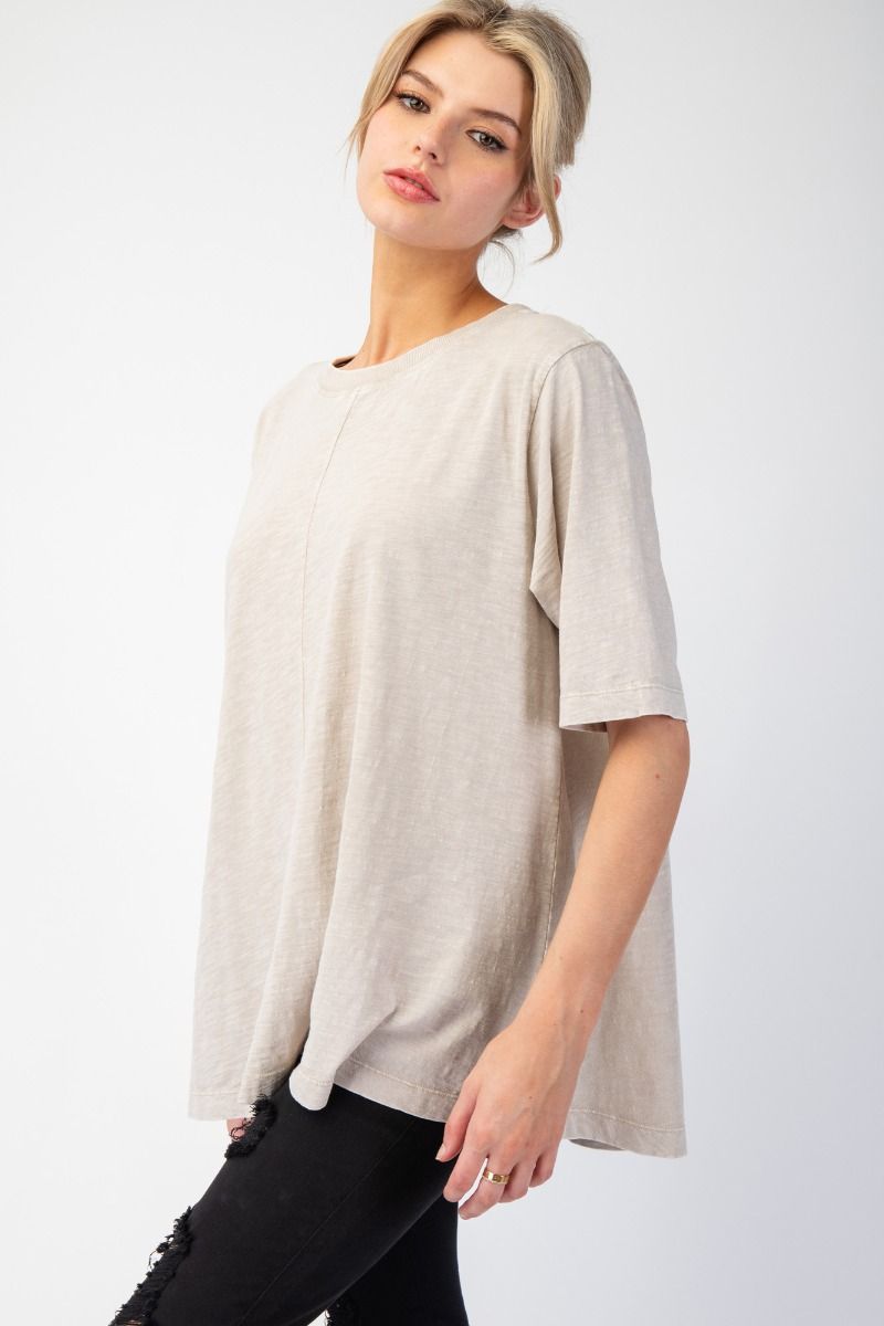 Middle Seam Cotton Top