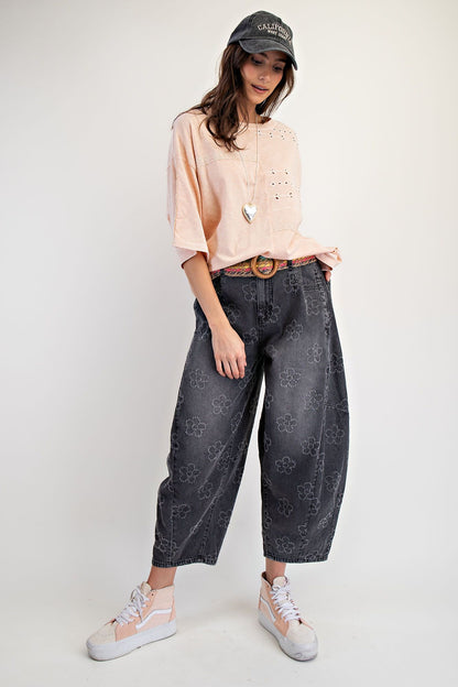 Lace Cotton Slub Top