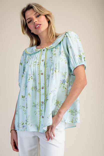 Botanical Woven Blouse